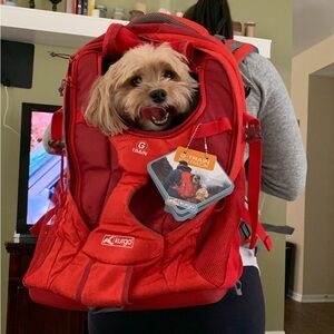 Kurgo Vibrant Red Pet Backpack